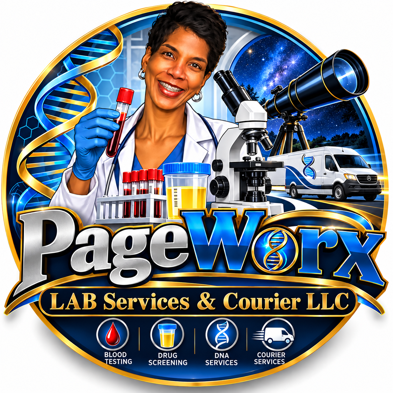 PageWorX LAB Services & Courier LLC logo